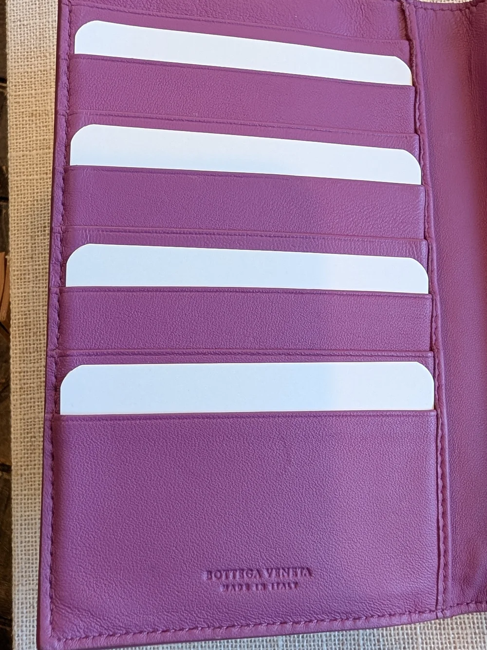 Bottega Veneta Leather Purple Women's Wallet